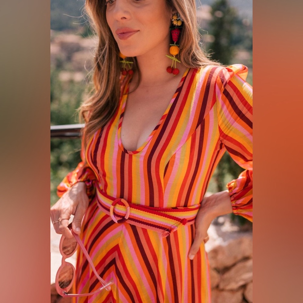 Zimmermann rainbow Goldie dress